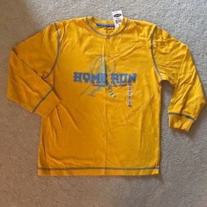 New Boys Old Navy Long Sleeve Baseball Tee
